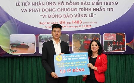 Tiếp tục cứu trợ 1,5 tỷ đồng tới 5 tỉnh miền Trung bị ảnh hưởng mưa lũ