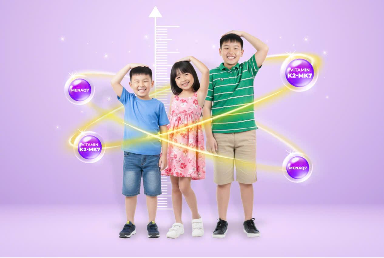 Ứng dụng MenaQ7 trong phát triển chiều cao cho trẻ em và xu hướng Vitamin K2 toàn cầu
