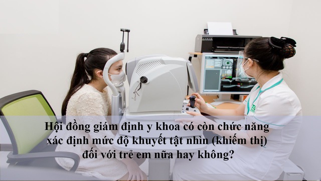 Hội đồng giám định y khoa có còn chức năng xác định mức độ khuyết tật nhìn (khiếm thị) đối với trẻ em nữa hay không? - Ảnh 3.