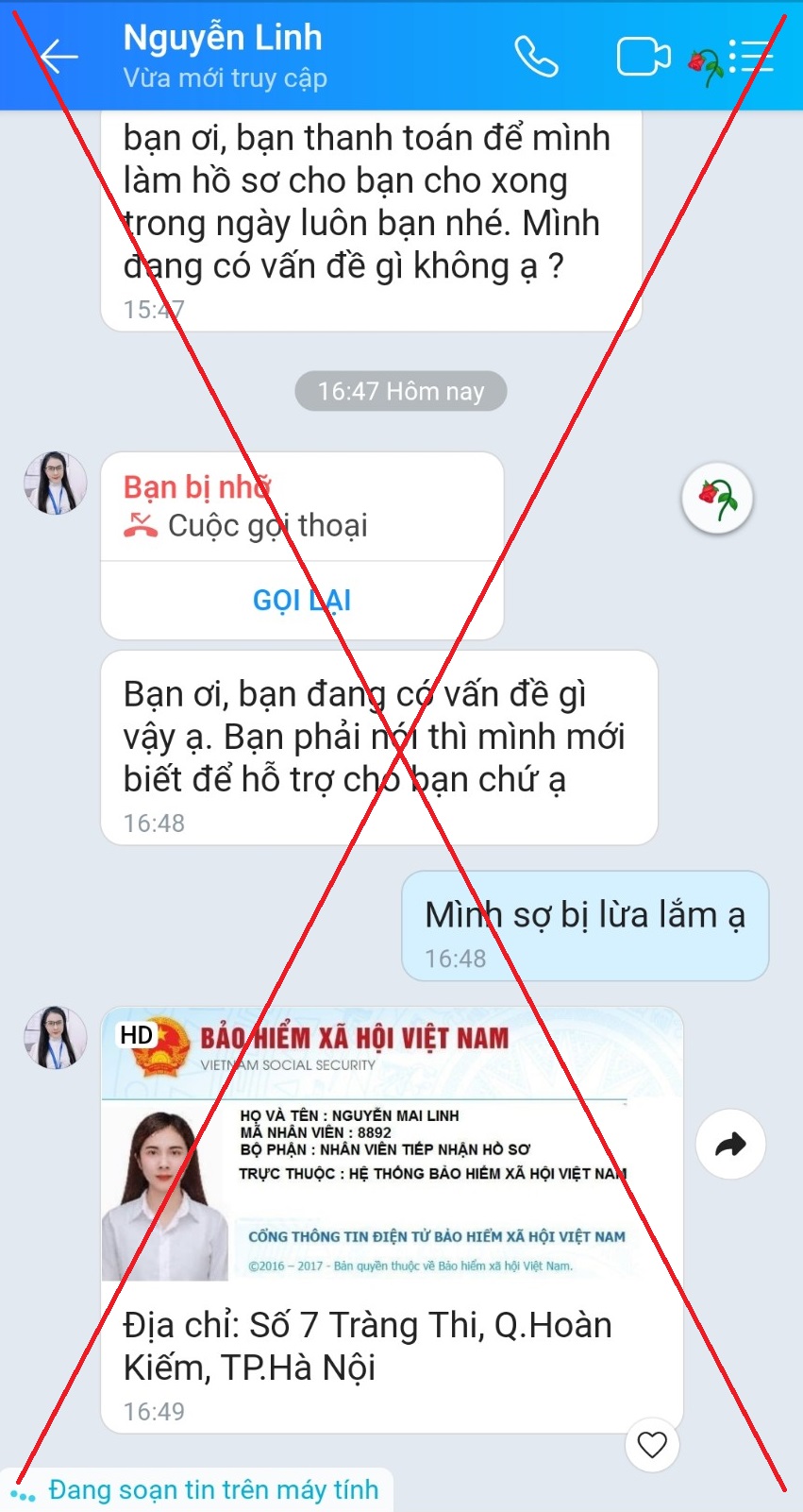 Cảnh báo việc tiếp tục xuất hiện FanPage giả mạo BHXH Việt Nam để lừa đảo, chiếm đoạt tài sản - Ảnh 3.