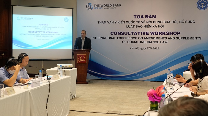 Tọa đàm tham vấn ý kiến quốc tế về nội dung sửa đổi, bổ sung Luật BHXH - Ảnh 1.
