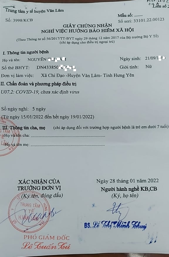 F0 điều trị tại nhà, làm thế nào để được hưởng chế độ ốm đau từ BHXH? - Ảnh 1.