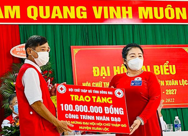 Đồng Nai: Hội Chữ thập đỏ huyện Xuân Lộc tổ chức Đại hội điểm nhiệm kỳ 2022 - 2027 - Ảnh 2.