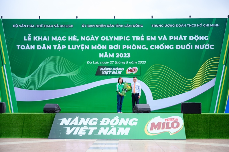 Nestlé MILO đồng hành cùng Lễ Khai mạc hè,  Ngày Olympic trẻ em và Chương trình bơi an toàn, phòng chống đuối nước năm 2023 - Ảnh 2.