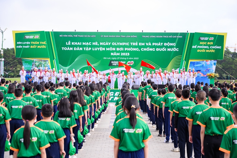 Nestlé MILO đồng hành cùng Lễ Khai mạc hè,  Ngày Olympic trẻ em và Chương trình bơi an toàn, phòng chống đuối nước năm 2023 - Ảnh 4.