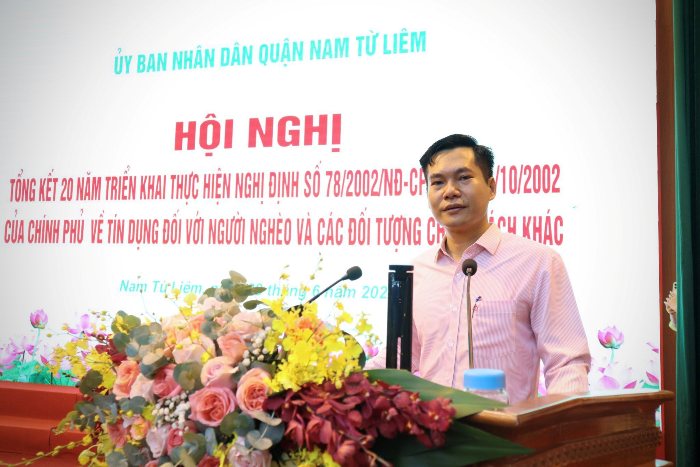 Đóng góp của vốn tín dụng chính sách vào công tác giảm nghèo, giải quyết việc làm ở quận Nam Từ Liêm - Ảnh 1.