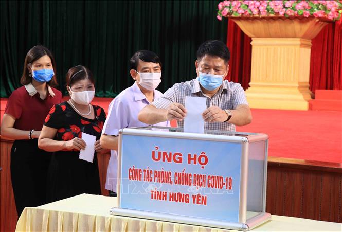 Hưng Yên: Phát động đợt cao điểm ủng hộ phòng, chống dịch COVID-19 - Ảnh 2.